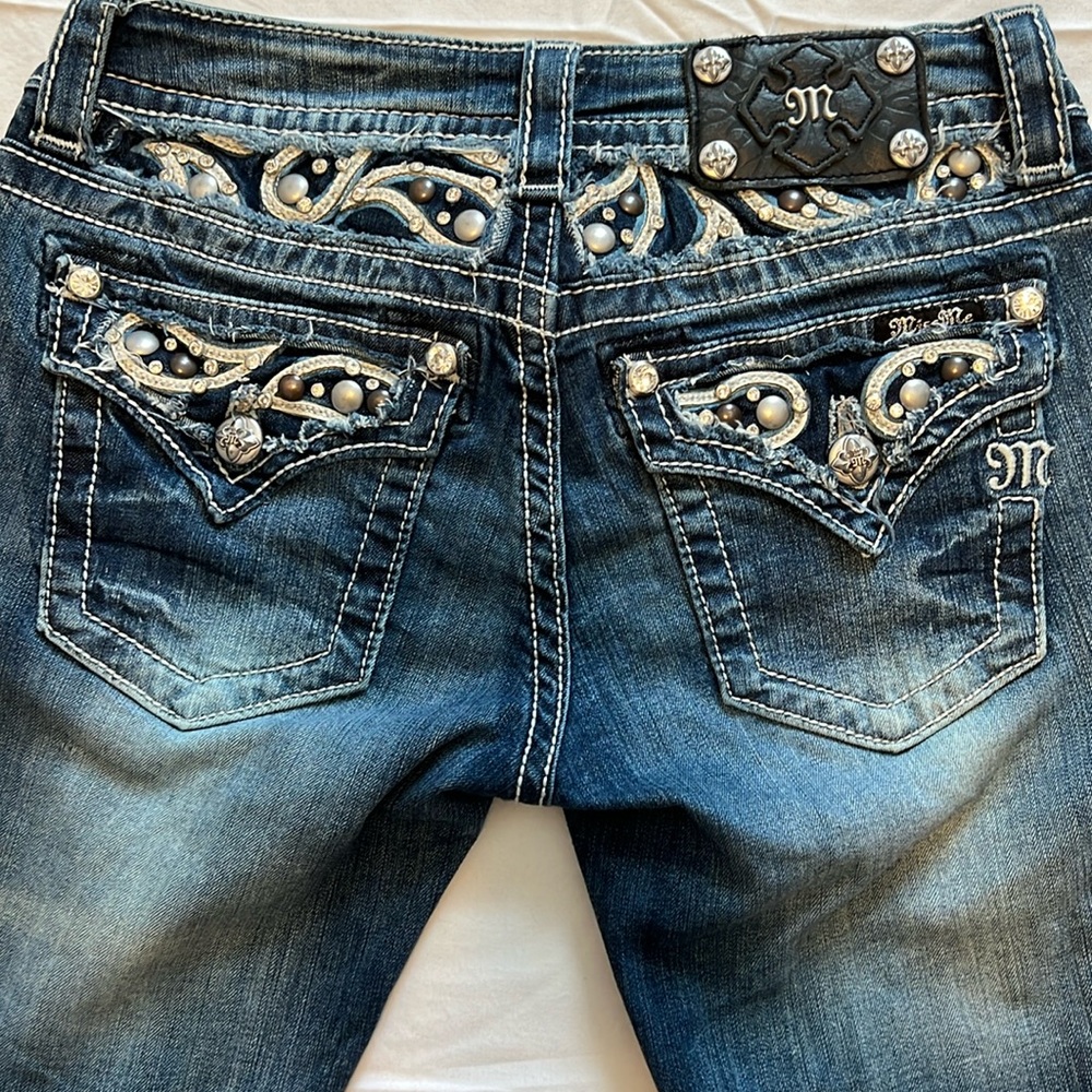 Miss Me Rhinestone Detail Jeans
